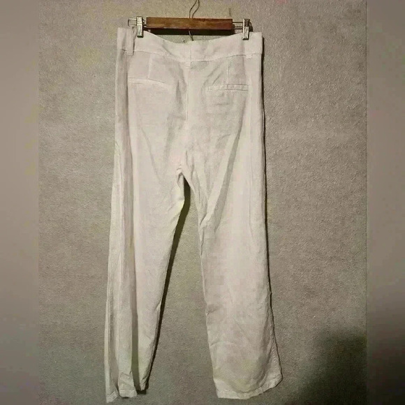 NWT VINCE Cotton, Lyocell and linen-blend straight-leg pants - Picture 7 of 7